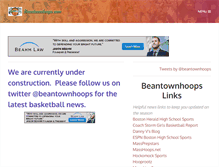 Tablet Screenshot of beantownhoops.com